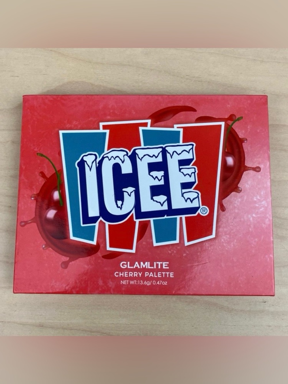 GLAMLITE Icee Cherry 12 Pan Eyeshadow Palette 13.6 g New